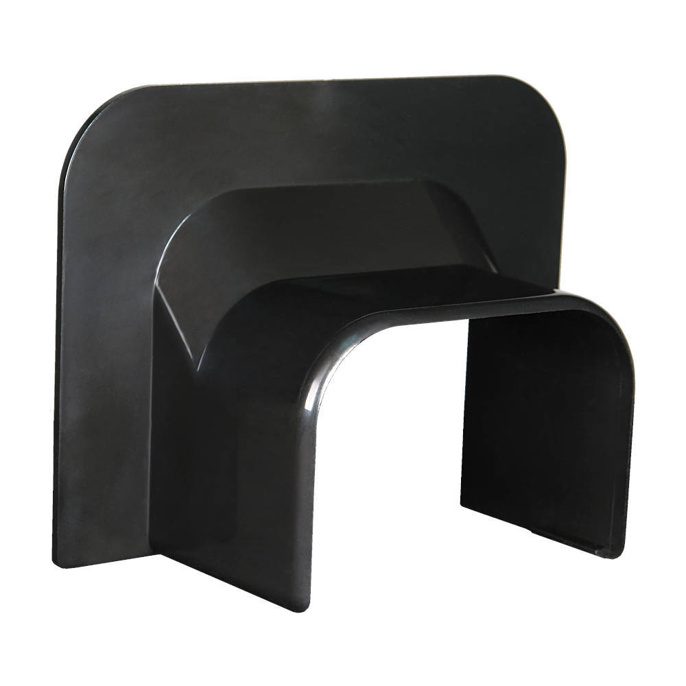 Прямой ввод в стену для кабель-канала 74х55 ЧЕРНЫЙ