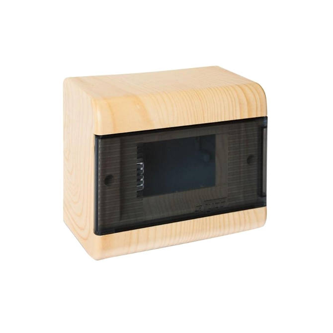 68026-27М Тусо Щиток для о/п на 6 модулей с дверцей, 160х132х93мм, IP40, сосна