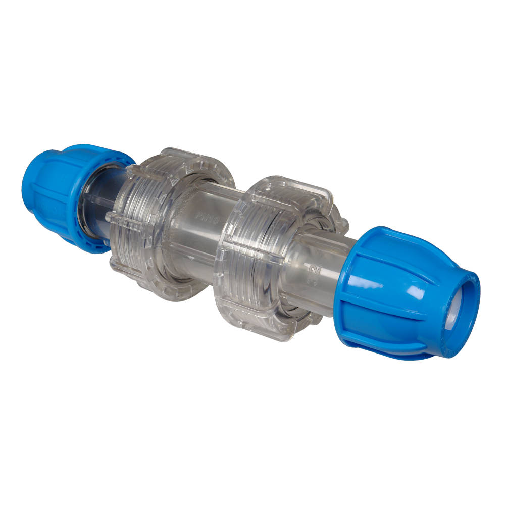 Муфта 32х32 компрессионная с сетчатым фильтром разборная ARANGUL